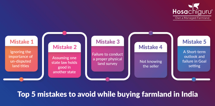 Top 5 mistakes to avoid while buying farmland in India