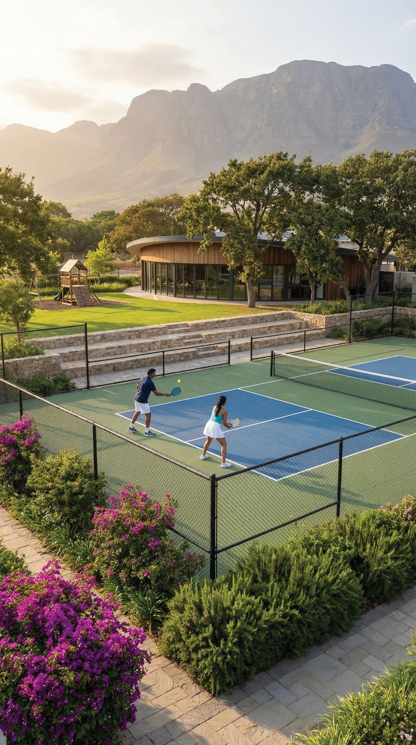 Pickleball court at Hosachiguru Unnati
