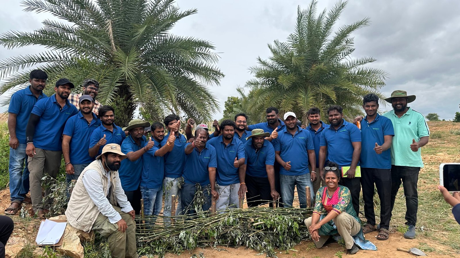 Hosachiguru team or farm visit moment