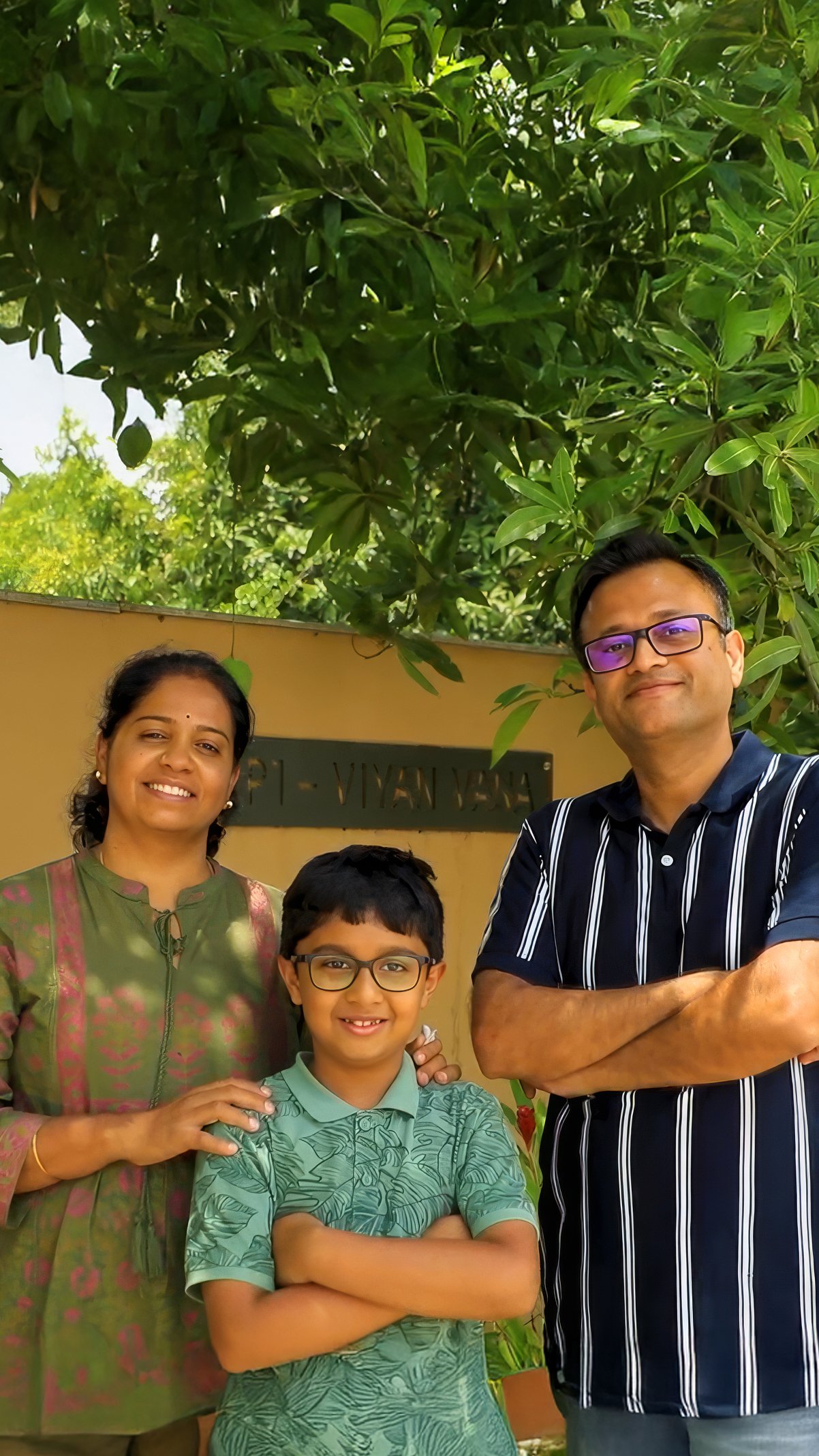 Kumarans family at their Hosachiguru farm