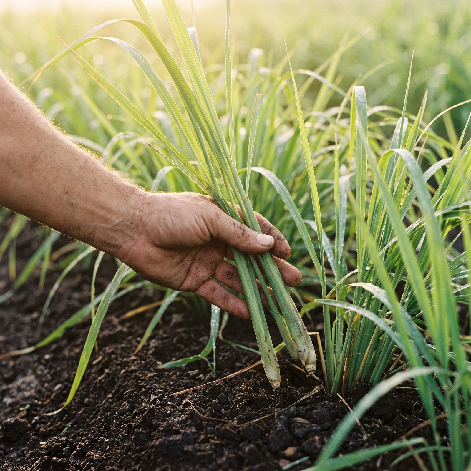 Lemon Grass growing at the farm