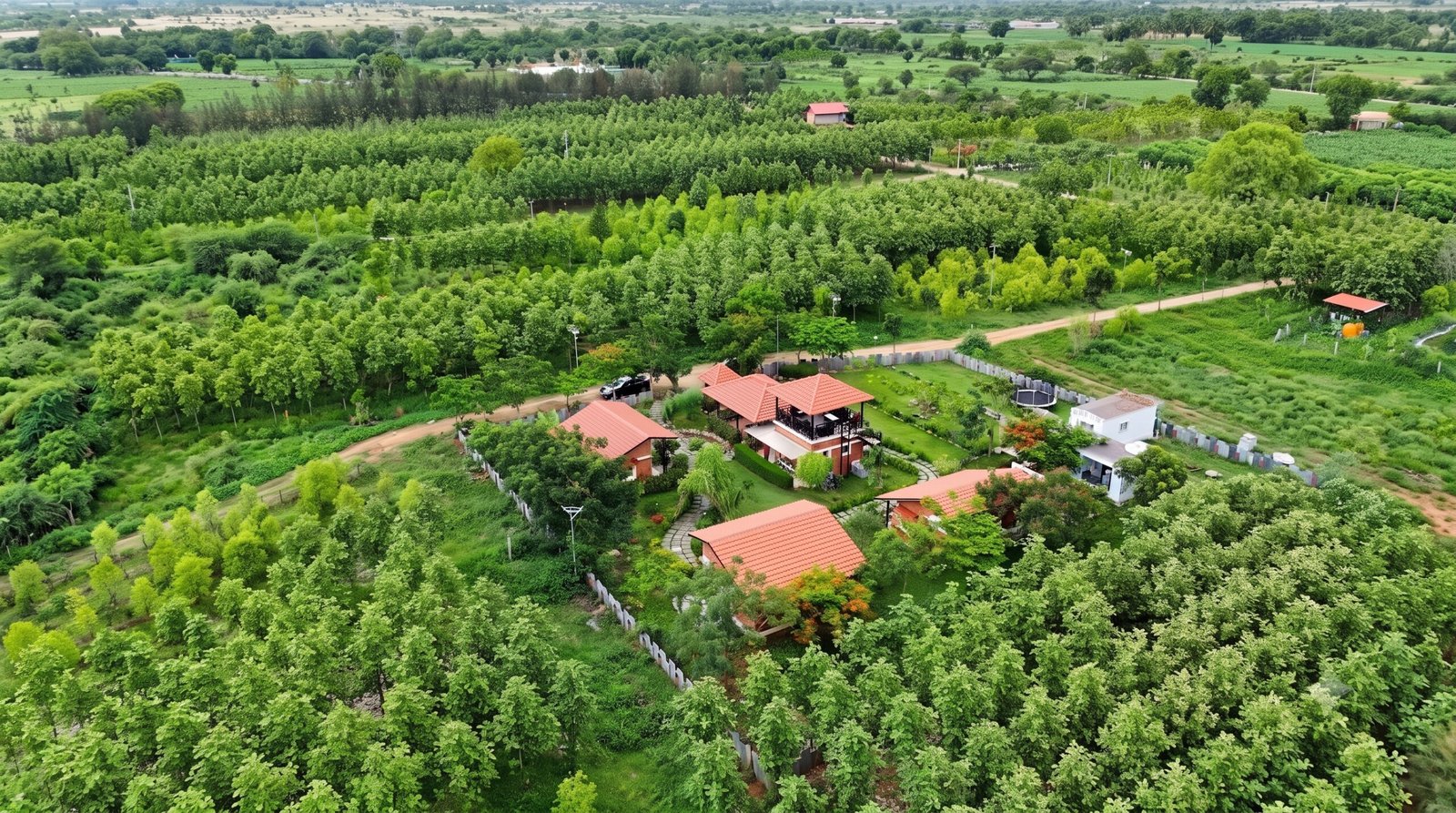 Eco Habitat viewpoint gazebo near Hindupur